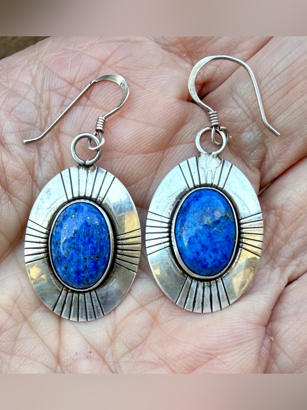 Vintage Lapis Earrings